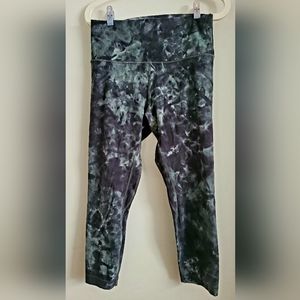Lululemon Align 23" crop, diamond dye teal